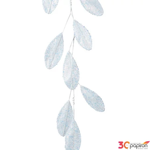 Selyemvirág - művirág girland2 fehér színjátszós 0.5cmx10cmx125cm sdkae