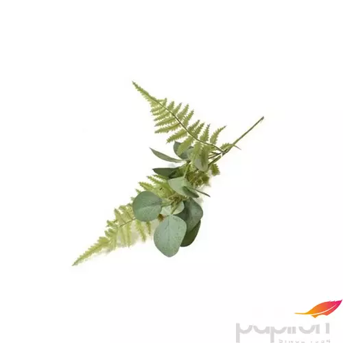 Selyemvirág - művirág páfrány, eukaliptusz ág 39cm zöld