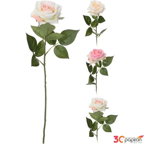 Selyemvirág - művirág '23 rózsa, 60cm 3 féle kpm