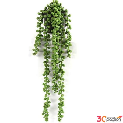 Selyemvirág - művirág borsóka Senecio Rowleyanus green 45cm gyöngyfűzér Holland SDDST53