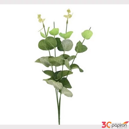 Selyemvirág - művirág eukalipt selyemvirág, 48cm zöld 