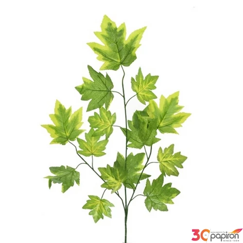 Selyemvirág - művirág őszi ág műanyag, 75cm zöld