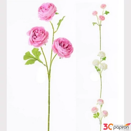 Selyemvirág - művirág 50cm, teltvirágú 4féle színes 