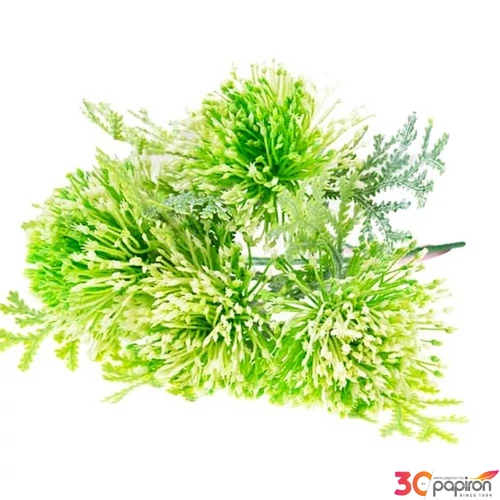 Selyemvirág - művirág leucospermum(tűpárna) fehér