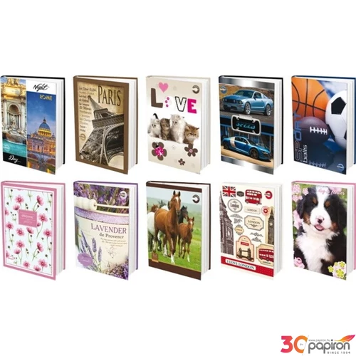 Napló A5 négyzethálós T-Creativ 48lapos vegyes mintával