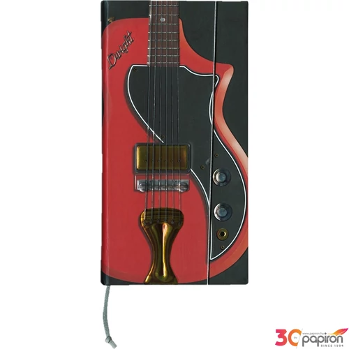 Napló Boncahier Rock Guitars Díszkötés sima - 86790 Boncahier jegyzet Napló