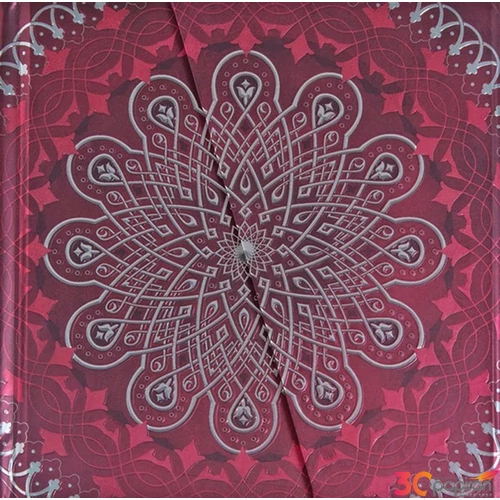 Napló Boncahier Mandalas bordó mágneszáras sima - 55265 Boncahier jegyzet Napló