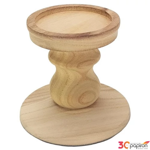 Fa natúr  gyertyatartó Dali Talp átmérő:12,5x10/11,5