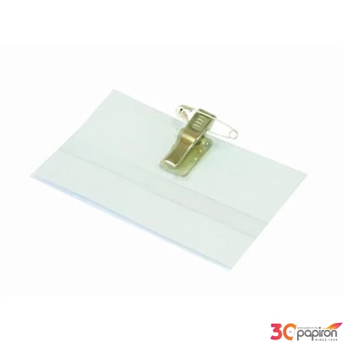 Névkitűző 'Sakura' csiptetős 90x56mm, biztosító tűvel és csiptetővel MF1206 1doboz/50db