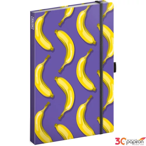Notesz A/5 Bananas vonalas 13x21 cm Realsystem 2025 kollekció!