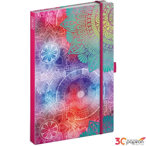 Notesz A/5 Mandala '26 vonalas 13x21 cm Realsystem 2026 kollekció!