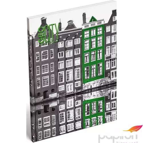 Notesz A/7 Geo City papírfedeles Geo City Amsterdam Lizzy kollekció