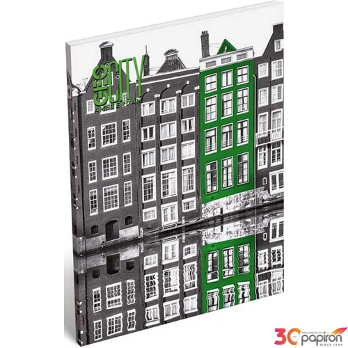 Notesz A/7 Geo City papírfedeles Geo City Amsterdam Lizzy kollekció