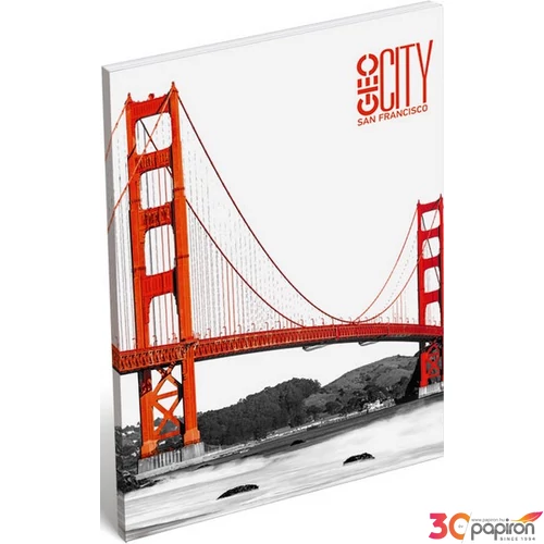 Notesz A/7 Geo City papírfedeles Geo City San Francisco Lizzy kollekció