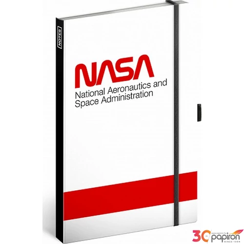 Notesz B/6 NASA Vonalas, 11x16cm Realsystem 2024 kollekció!