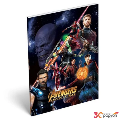 Notesz papírfedeles A/7 Avange Avengers Infinity War Fight 18' Jegyzetfüzet, Lizzy kollekció