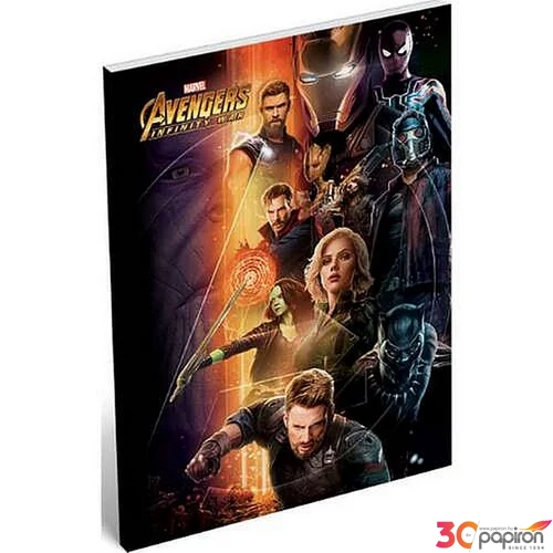 Notesz papírfedeles A/7 Avange Avengers Infinity War Heroes 18' Jegyzetfüzet, Lizzy kollekció