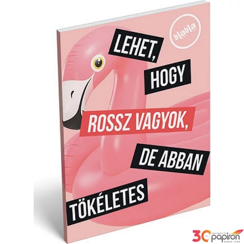 Notesz papírfedeles A/7 blabla, Tökéletes 18' Jegyzetfüzet Lizzy kollekció