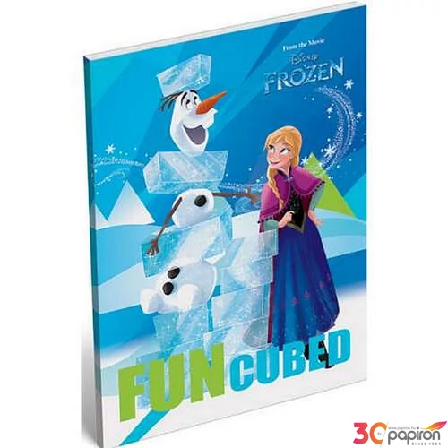 Notesz papírfedeles A/7 Frozen Jégvarázs, Frozen Fun 18' Jegyzetfüzet, Lizzy kollekció