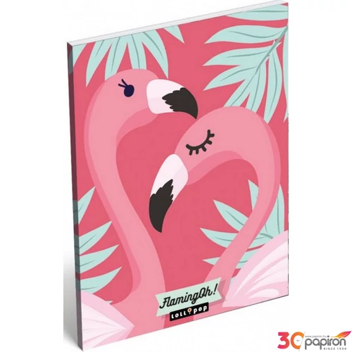 Notesz papírfedeles A/7 Lollipop Flaming-Oh - flamingó 19' Lizzy kollekció