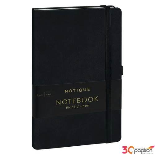 Notesz vonalas A5 A-33215 Black Realsystem 2026 kollekció!