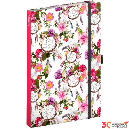 Notesz vonalas Dream Catcher Pink 13×21 cm Realsystem 2024 kollekció!