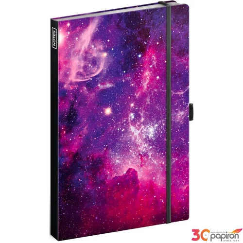Notesz vonalas Galaxy 13×21 cm Realsystem 2026 kollekció!