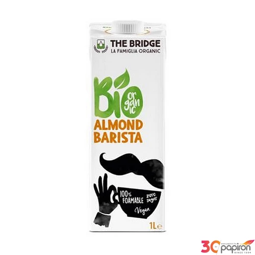 Növényi ital cukormentes bio dobozos 1 l THE BRIDGE Barista mandula