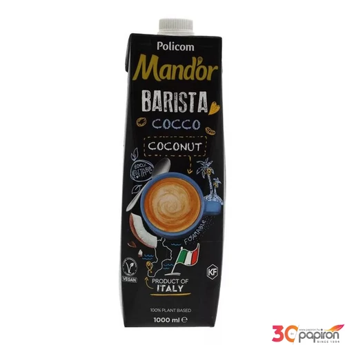 Növényi ital dobozos 1 l MAND`OR Prémium Barista kókusz