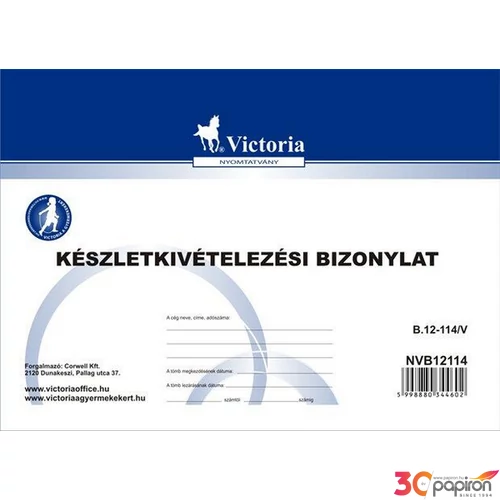 Ny B 12-114/V készlet kiv.biz. anyag/eszköz 8tételes, fekvő A5, 25x4 NVB12114