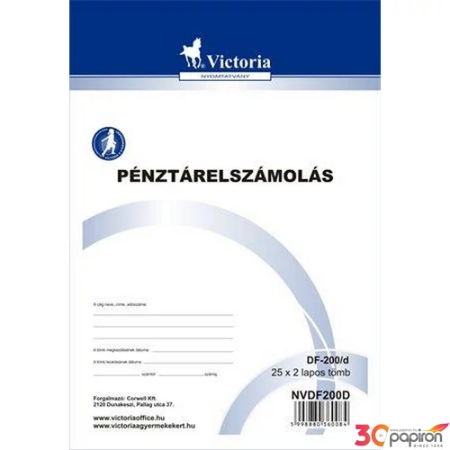 Ny D F 200/d pénztárelszámolás Pénztárelszámolás NVDF200D