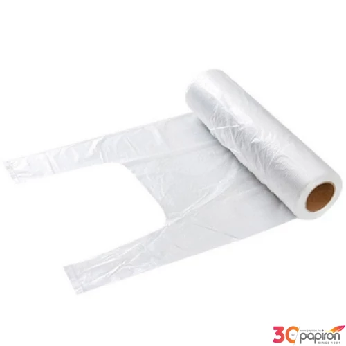 Nylon zacskó 200x400mm ingvállas rollos tépős 200 db/tekercs