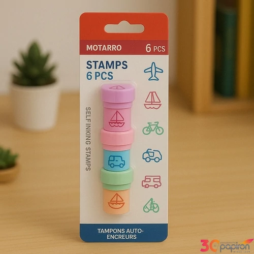 Nyomda szett járművek 6db-os átm:2,5cm 25