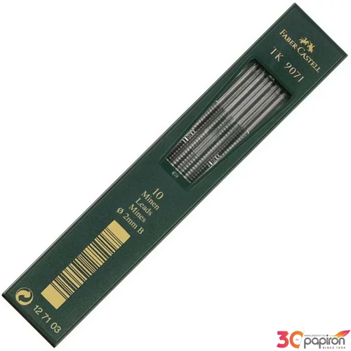 Faber-Castell töltőceruzabetét 2mm 3B 10szál/doboz 127103