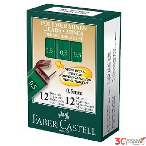 Faber-Castell nyomósironbetét Super-Polymer 0,5mm HB 12szál/doboz OF/9125 HB