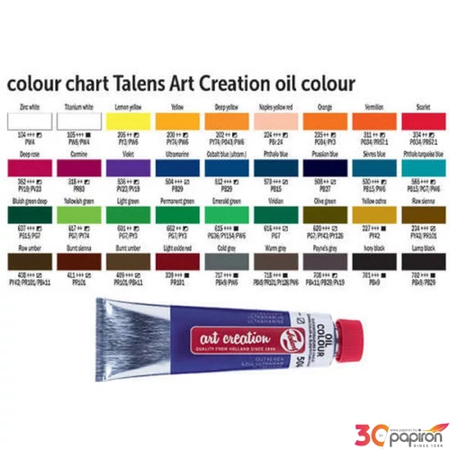 Olajfesték Royal Talens 40ml 616-sötétzöld Art Creations Művészeti kellék !