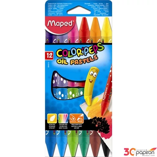 Olajpasztell 12 Maped Color`Peps 12színű Írószerek Maped 864010