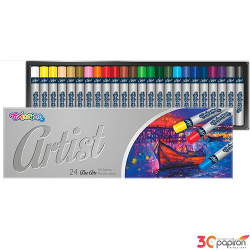 Olajpasztell kréta 24-es Artist kerek 24szín művész pasztell