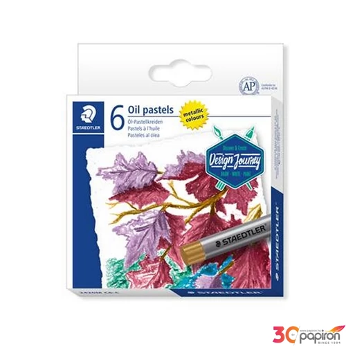 Olajpasztell kréta Staedtler 2420 M, 6 Különböző Metál Szín TS2420MC6C