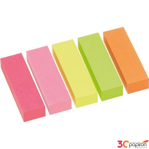 Oldaljelölő papír Info Notes Flag papír 15x50 mm 5x100 lapos élénk vegyes színek