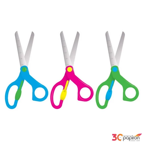 Olló 13cm Connect iskolai olló nyitás rásegítővel