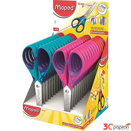 Olló 13cm Maped Essentials Soft iskolai olló Irodai kiegészítők MAPED 464412