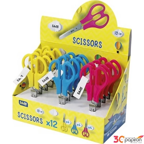Olló 13cm Educa iskolai olló, vegyes színekben