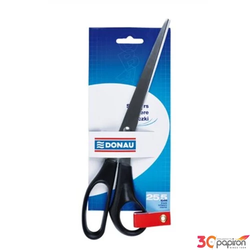 Olló 25,5cm Donau irodai olló fekete Irodai kiegészítők DONAU 7921001PL-01