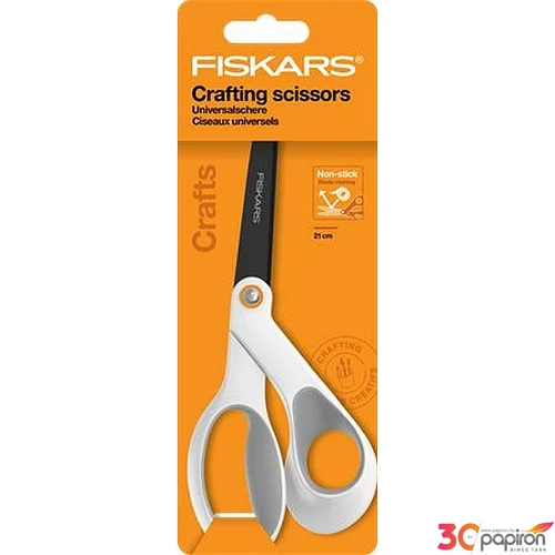 Olló általános tapadásmentes 21cm FISKARS Titanium fehér