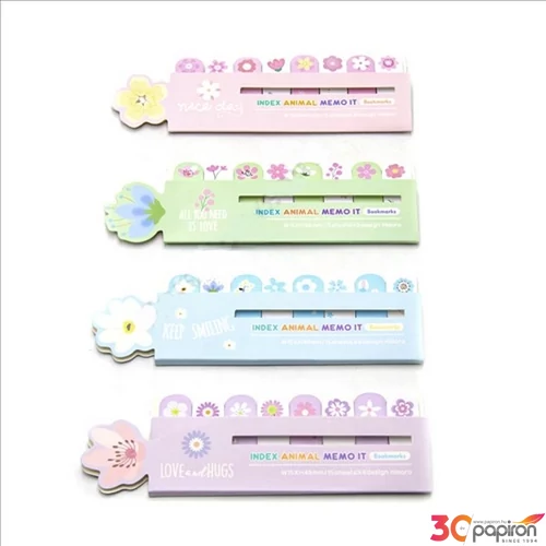 Öntapadó Jelölőcímke virágos sticky marker