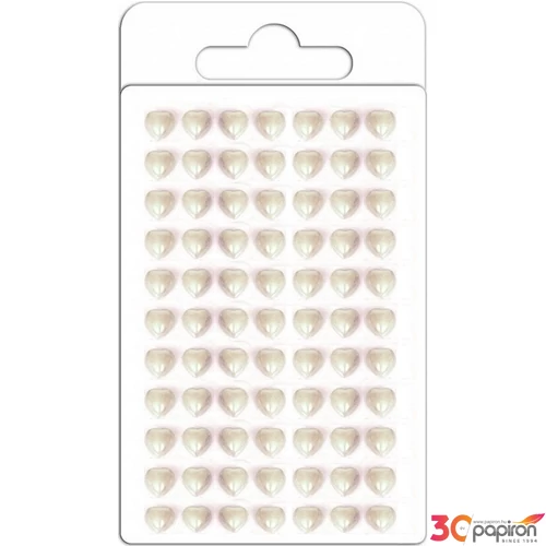 Öntapadós flitter szívecskék 1, 2cm-es, CRL7339 (77db/levél)
