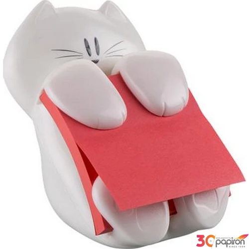Öntapadós jegyzetömb adagoLó Z 3M POSTIT Cica alakú fehér színű CAT-330 LPR330CAT