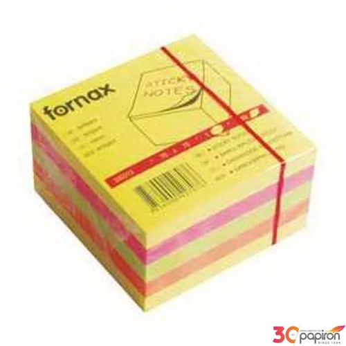 Öntapadós jegyzettömb 75x75 Fornax neonos 450lap