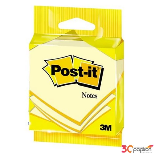 Öntapadós jegyzettömb 76x76mm 100 lap, 3M POSTIT, sárga LP6820B